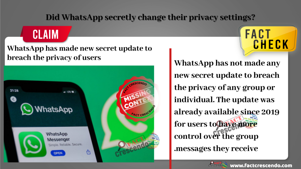 WhatsApp Privacy Settings