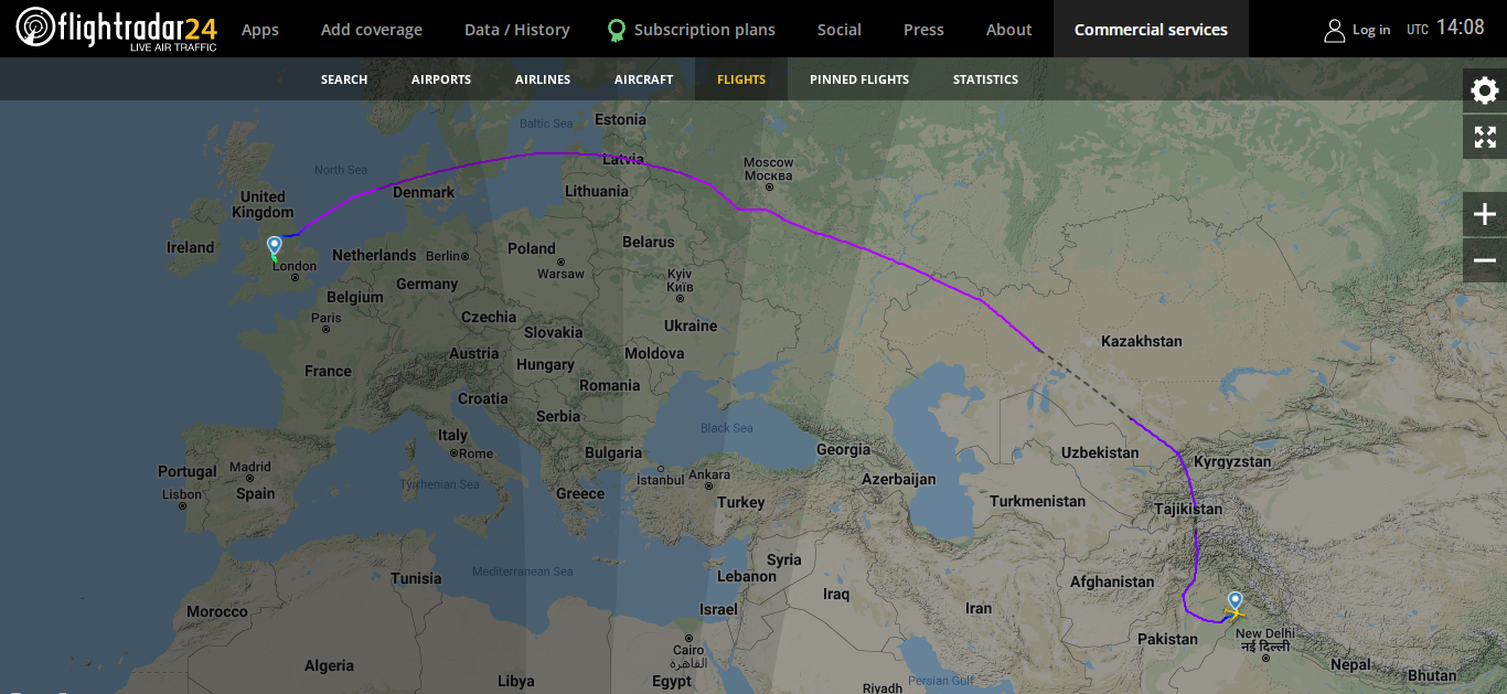 RussiaUkraine War Did Air India Flight Fly Over No Fly Zone In