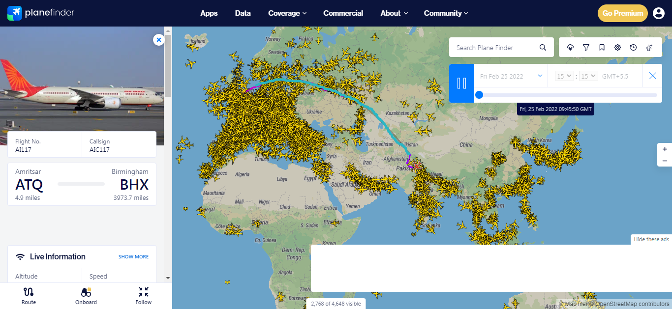 RussiaUkraine War Did Air India Flight Fly Over No Fly Zone In