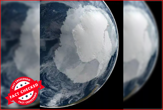 Is this a real image of Antarctica taken from space? Know the Truth. – FactCrescendo | The leading fact-checking website in India