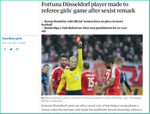 Old Incident of Turkish Footballer’s Sexist Comment on a Woman Referee