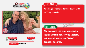 The viral image does not show Taylor Swift with Jeffrey Epstein - Fact